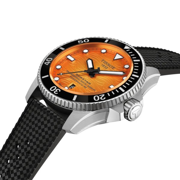 画像5: T1209071728100 ティソ TISSOT シースター2000 44mm オートマティック SEASTAR 2000 POWERMATIC 80 メンズ 機械式自動巻き T120.907.17.281.00 パワーリザーブ80時間 正規輸入品 (5)