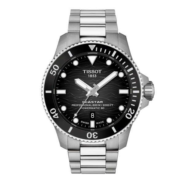 画像1: T1209071105100 ティソ TISSOT シースター2000 44mm オートマティック SEASTAR 2000 POWERMATIC 80 メンズ 機械式自動巻き T120.907.11.051.00 パワーリザーブ80時間 正規輸入品 (1)
