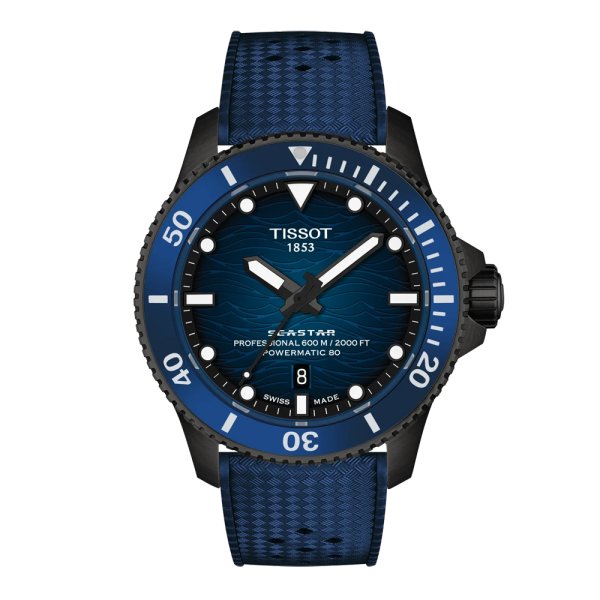 画像1: T1209073704100 ティソ TISSOT シースター2000 44mm オートマティック SEASTAR 2000 POWERMATIC 80 メンズ 機械式自動巻き T120.907.37.041.00 パワーリザーブ80時間 正規輸入品 (1)