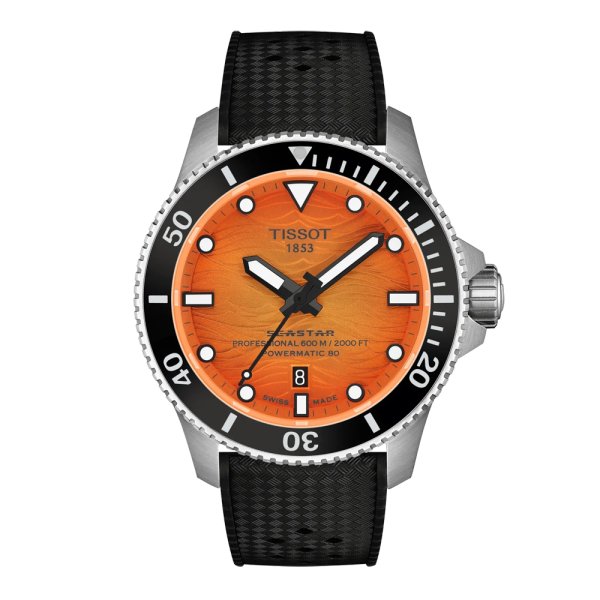 画像1: T1209071728100 ティソ TISSOT シースター2000 44mm オートマティック SEASTAR 2000 POWERMATIC 80 メンズ 機械式自動巻き T120.907.17.281.00 パワーリザーブ80時間 正規輸入品 (1)