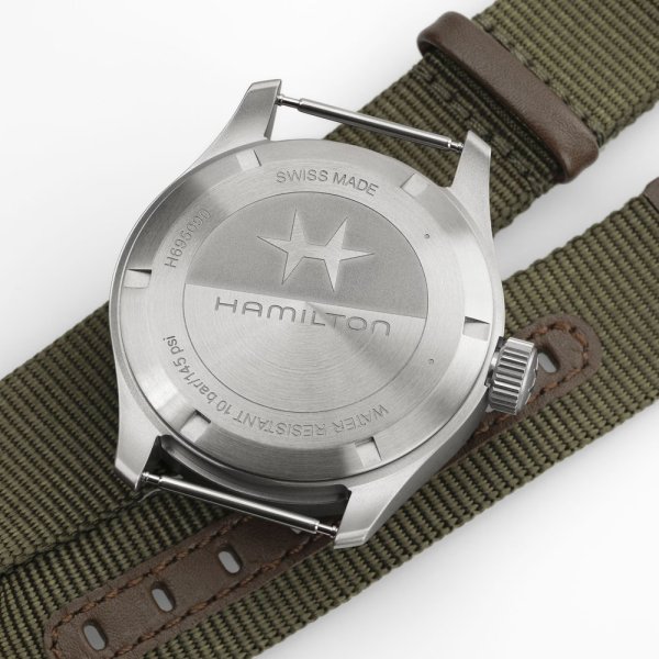 画像3: H69509960 ハミルトン HAMILTON カーキ フィールド メカ パワーリザーブ 40mm メンズ 機械式手巻き パワーリザーブ80時間 青文字盤 正規輸入品 (3)