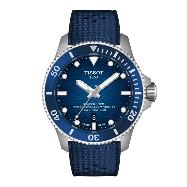 画像1: T1209071704100 ティソ TISSOT シースター2000 44mm オートマティック SEASTAR 2000 POWERMATIC 80 メンズ 機械式自動巻き T120.907.17.041.00 パワーリザーブ80時間 正規輸入品 (1)