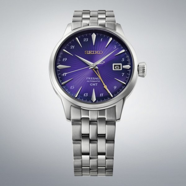 画像4: HCB006J 腕時計 セイコー プレザージュ Presage GMT Cocktail Time セイコー創業145周年記念 限定モデル 世界限定：6,000本（うち国内：500本）  機械式自動巻き メカニカル デイト 日付 正規品 (4)