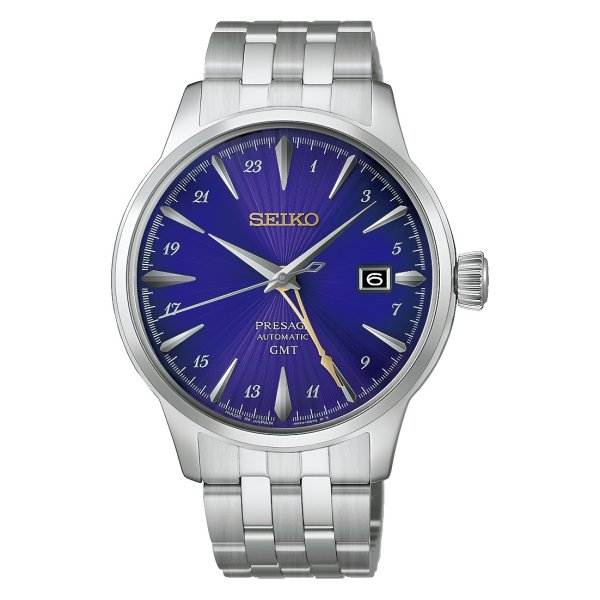 画像1: HCB006J 腕時計 セイコー プレザージュ Presage GMT Cocktail Time セイコー創業145周年記念 限定モデル 世界限定：6,000本（うち国内：500本）  機械式自動巻き メカニカル デイト 日付 正規品 (1)