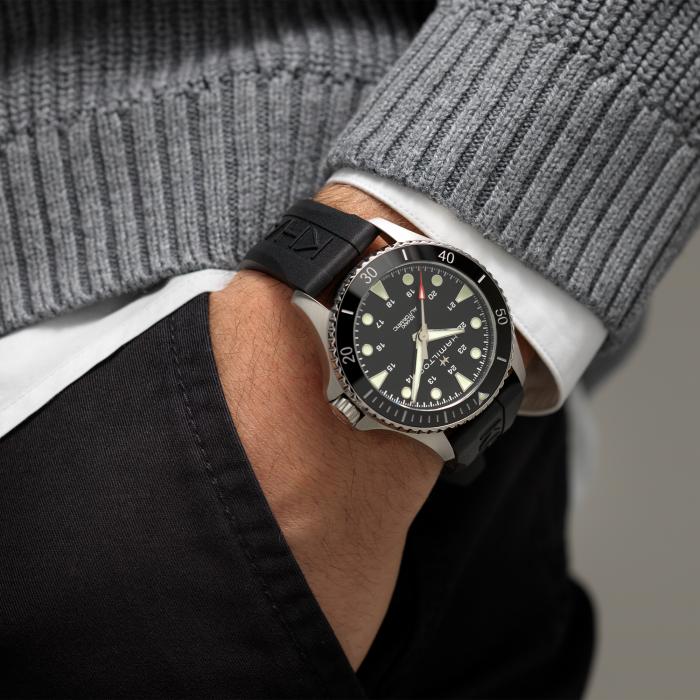 人気SALE100%新品 ハミルトン 腕時計 カーキ ネイビー スキューバ