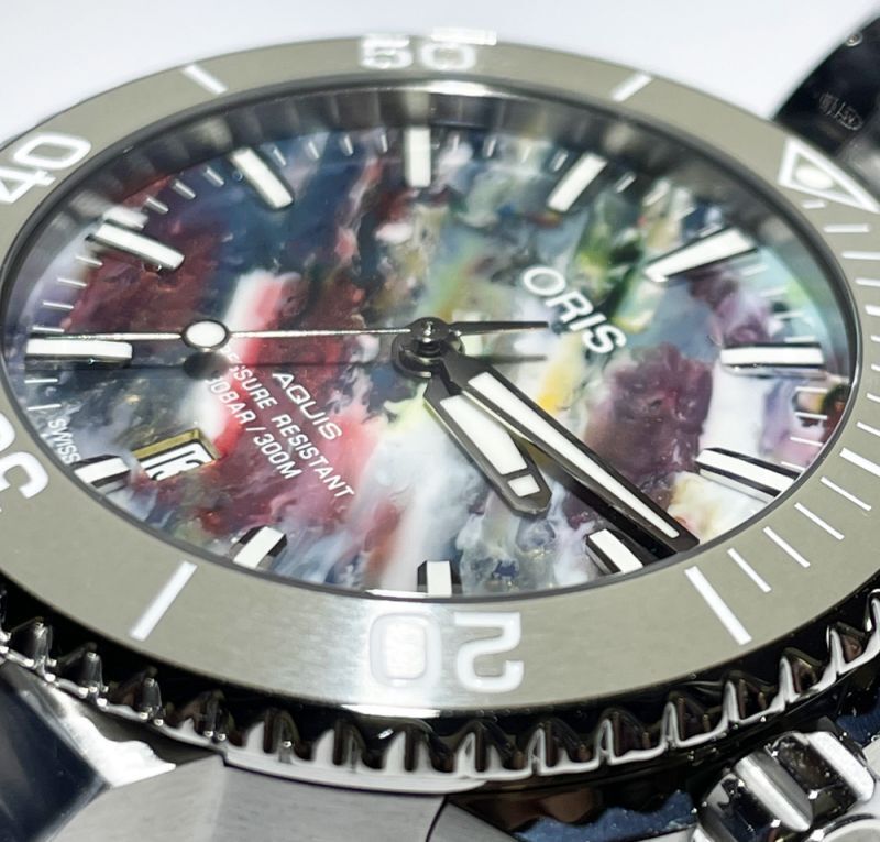 時計の上月 腕時計 オリス ORIS アクイス デイト アップサイクル 