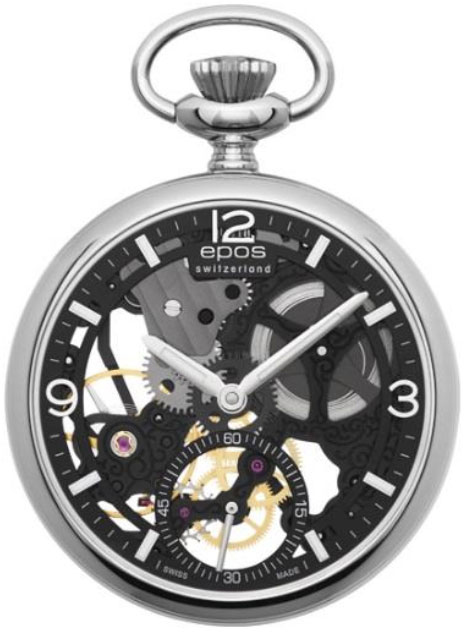 時計の上月 懐中時計 エポス EPOS Pocket Watch 2003SKBK 両面