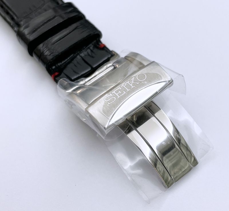 時計の上月 21mm 時計ベルト SEIKO BRIGHTZ セイコー ブライツ SAGH005/SAGK003 純正レザーベルト D0041AC  D0041AC