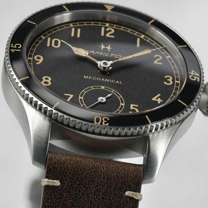 HAMILTON Khaki Aviation Pilot Pioneer ハミルトン カーキ アビエーション パイロット パイオニア 43mm  メンズ 機械式手巻き 腕時計 H76719530 正規品【コレクションボックスプレゼント】