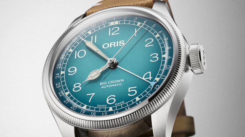 時計の上月 腕時計 オリス ORIS ビッグクラウン ポインターデイト 機械 
