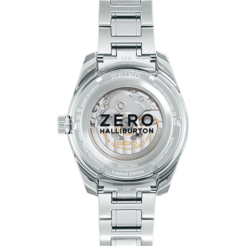 腕時計 セイコー プレザージュ Prestige Line SARF017 ゼロハリバートン ZERO HALLIBURTON Limited  Edition 限定 2,000本 機械式自動巻き メカニカル セイコー パワーリザーブインジケーター GMT デイト コアショップモデル ...