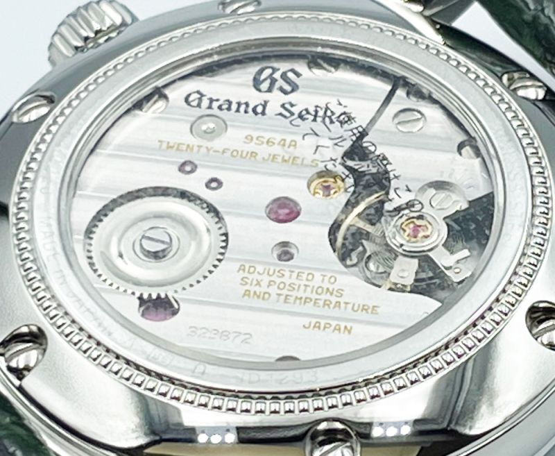 セイコー グランドセイコー メカニカル 3デイズ 37.3mm エレガント コレクション Grand Seiko Elegant Collection SBGW231(9S64-00A0) 箱 保証書 SS/革 メンズ時計 アイボリー 仕上げ済 美品