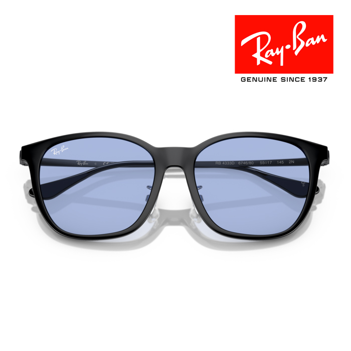 RayBan レイバン サングラス メガネフレーム 55□17 ブラック ブルー ...